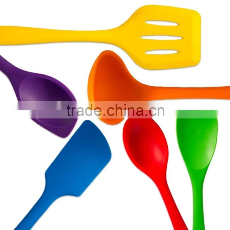 2016 whosale FDA and LFGB silicone Kitchen Utensils Set for cooking