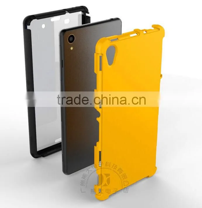 2 in 1 Hybrid Front Touch Screen Protective Case For Sony Xperia Z3/For Sony C3
