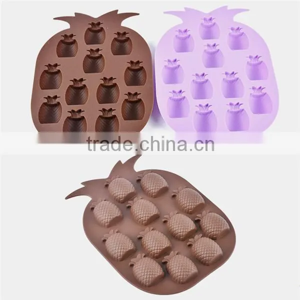 Cute shapes silicone fruit soap mold