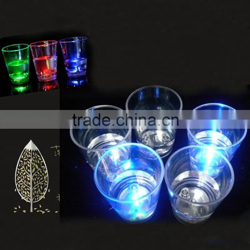 60ml Small Drinking Glass Pouring Water Shiny LED Spirits Cup