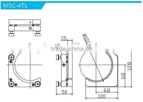 MSC-1.5TL Height of Center Height 30mm/high stability Kinematic C type Mounts with 3 adjusters/Kinematic Mount