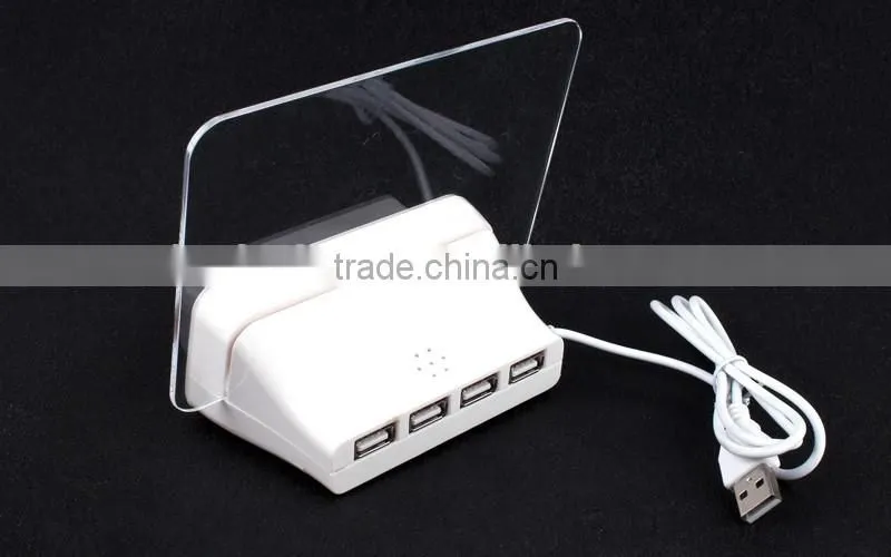 Message Board alarm clock with 4 port 2.0 USB HUB