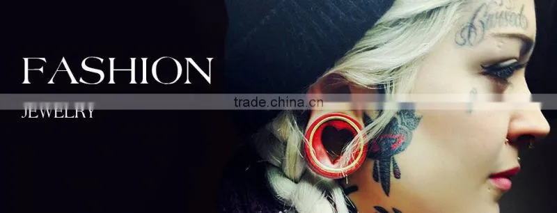 Fashion piercing jewelry wholesale charming natual opal stone plugs
