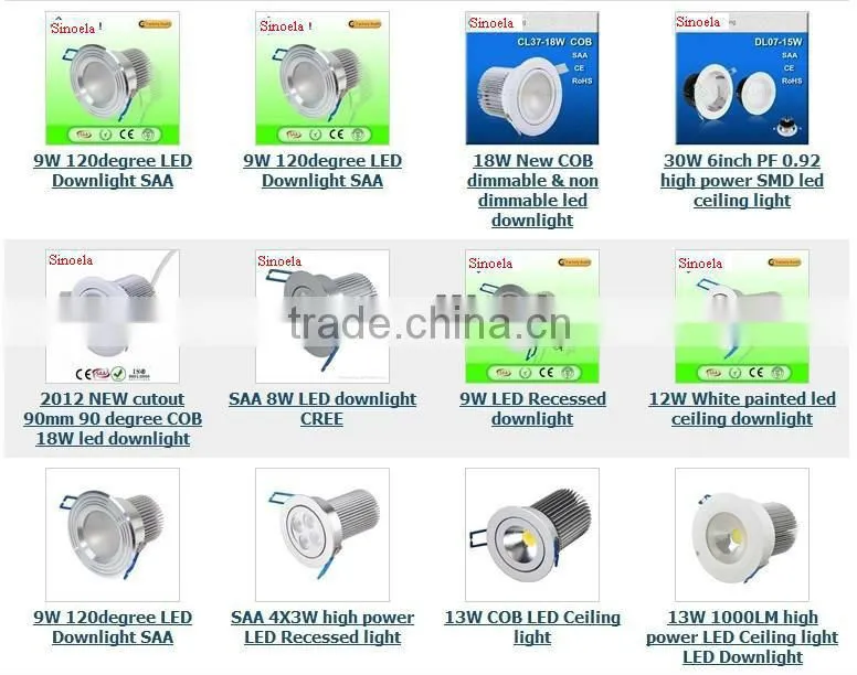Brush Aluminum High Power 5*3W 15W 220V Gimble Recessed Dimmable Square Led Celling Light 10w led downlight