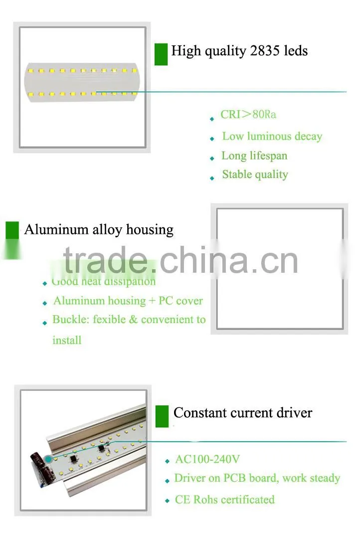2016 new products narrow panel 120cm 40W japanese tube flat led