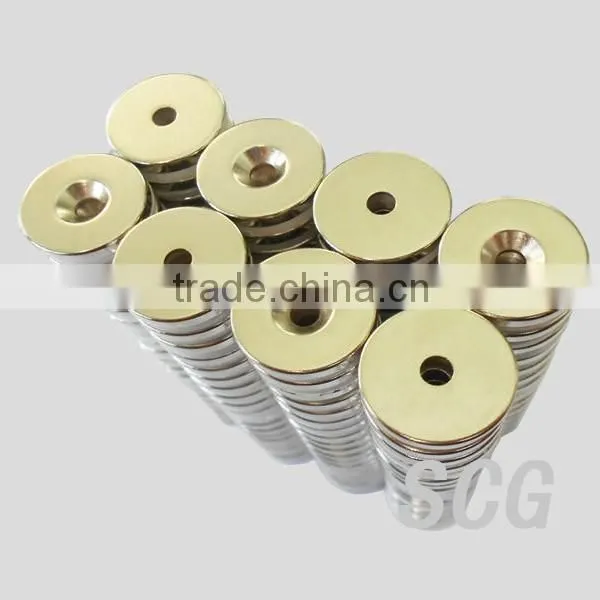 Neodymium magnet assembling with metal cover