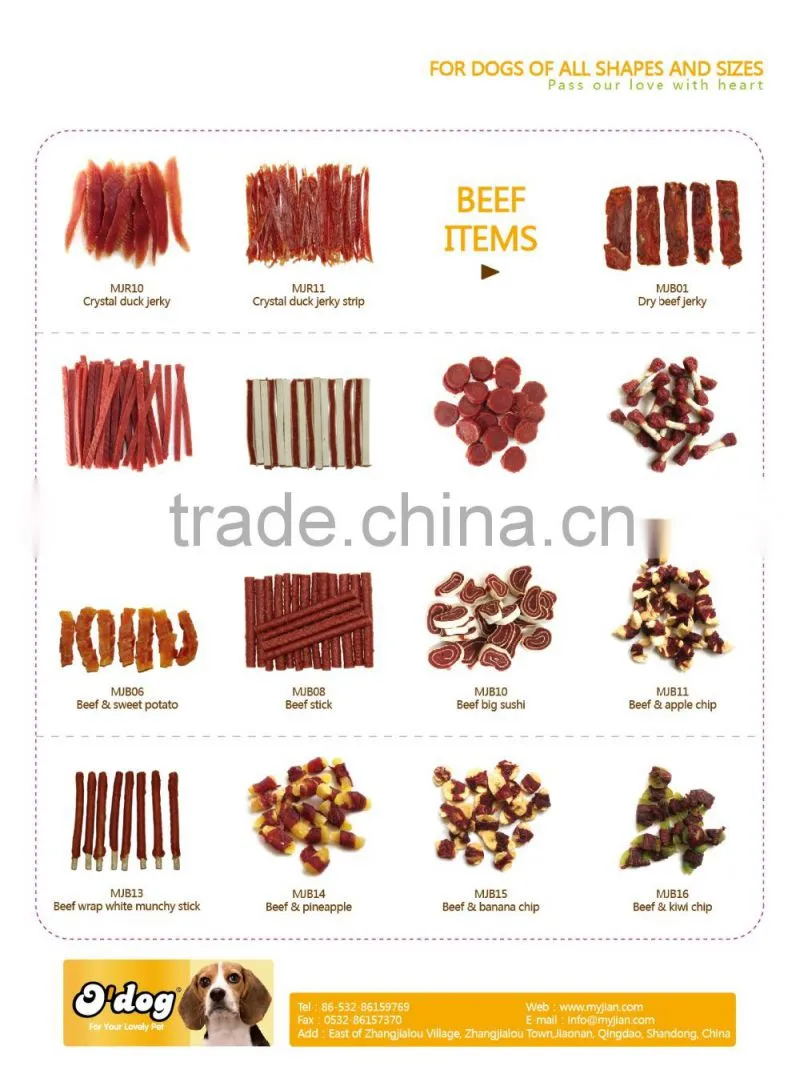 dog treats beef & cowhide stick Dog Food and pet snack