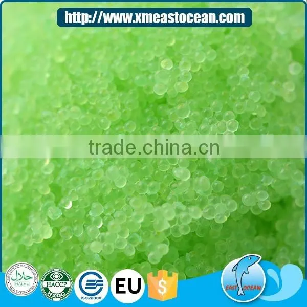 Top quality healthy sushi material frozen seasoned green capelin roe