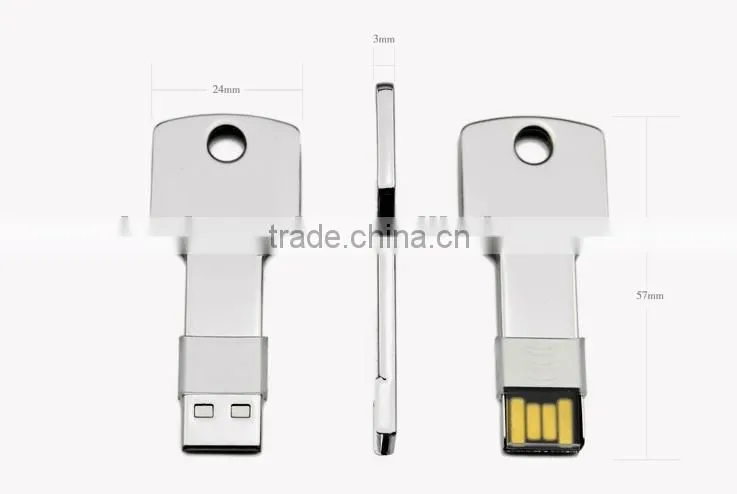 Metal key flash drive, key u disk