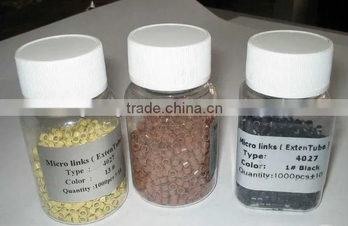Silicon micro rings, micro rings with screw, nano rings for hair extension