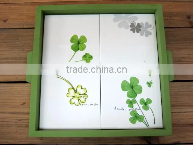 Hot sale fresh decal ceramic seal canisters with green lid