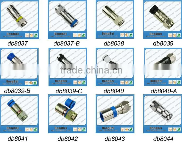 catv rg6 f coax cablelocking terminal locking terminal