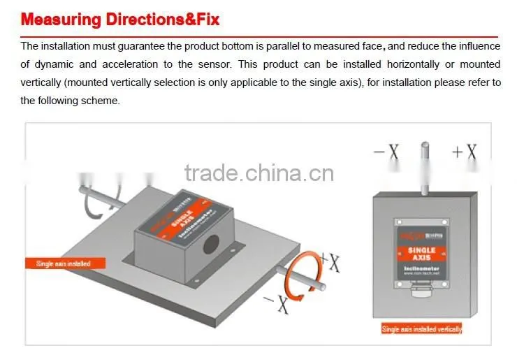 LCA310 The Cheapest 1-axis Analog Tilt Sensor , Analog Inclinometer With Built-in Newest MEMS Tech From Shenzhen Factory