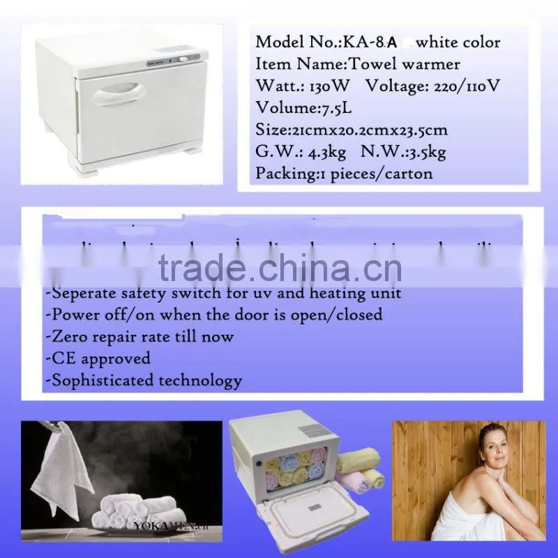 Salon UV Ultraviolet Hot Towel Warmer Sterilizer Cabinet 8L KA-8A