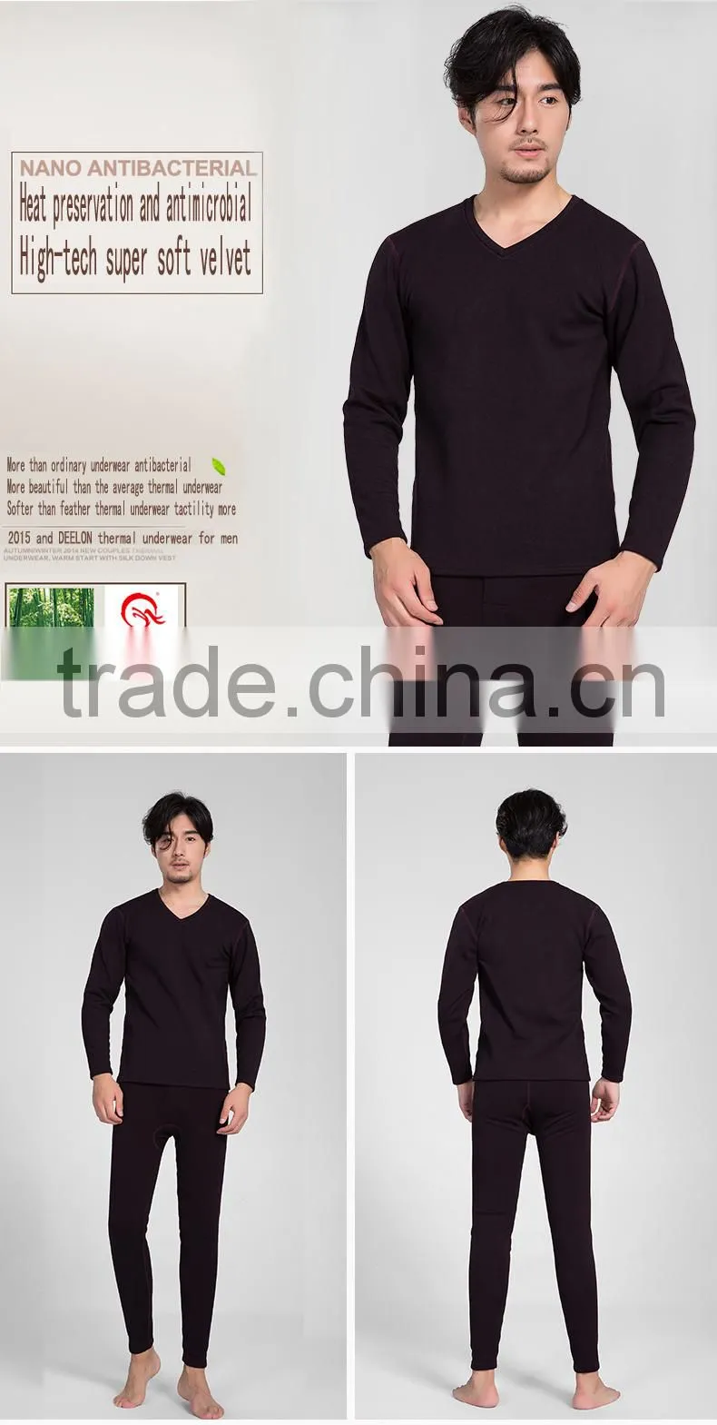 Custom Men's Clothes Thermal underwear made in china