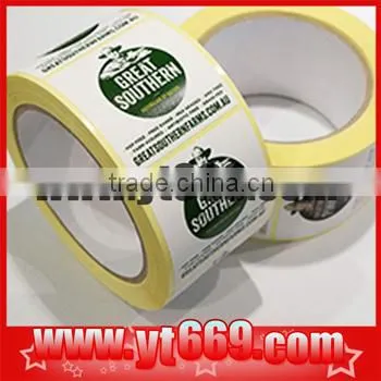 custom adhesive packing sticker