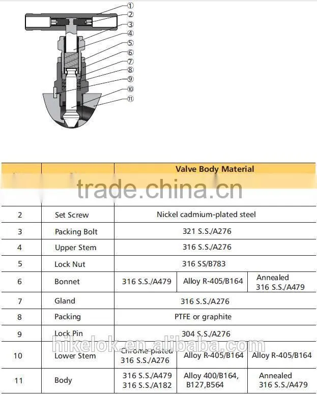 duplex 2207 gauge valve