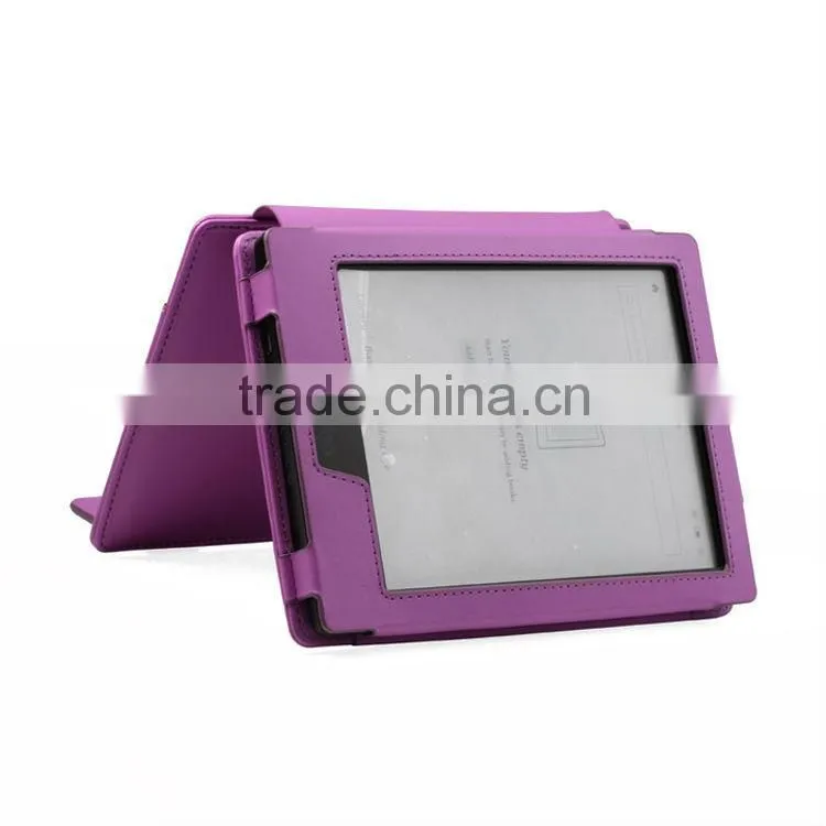 Book style Leather Case for kobo aura hd,Stand Leather case for kobo aura hd