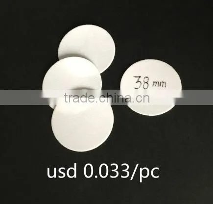 20mm 22mm 24mm 26mm 28mm white color pe foaming liner for pp cap or other caps