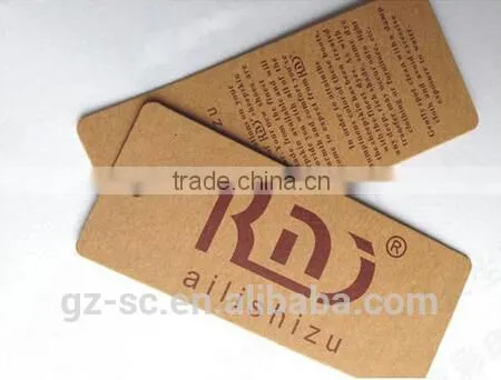 Custom Paper Printed Jeans Hang Tags,Clothes Hang Tags