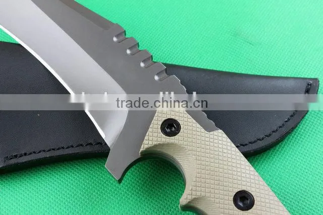 OEM full tang structure combat knife with G10