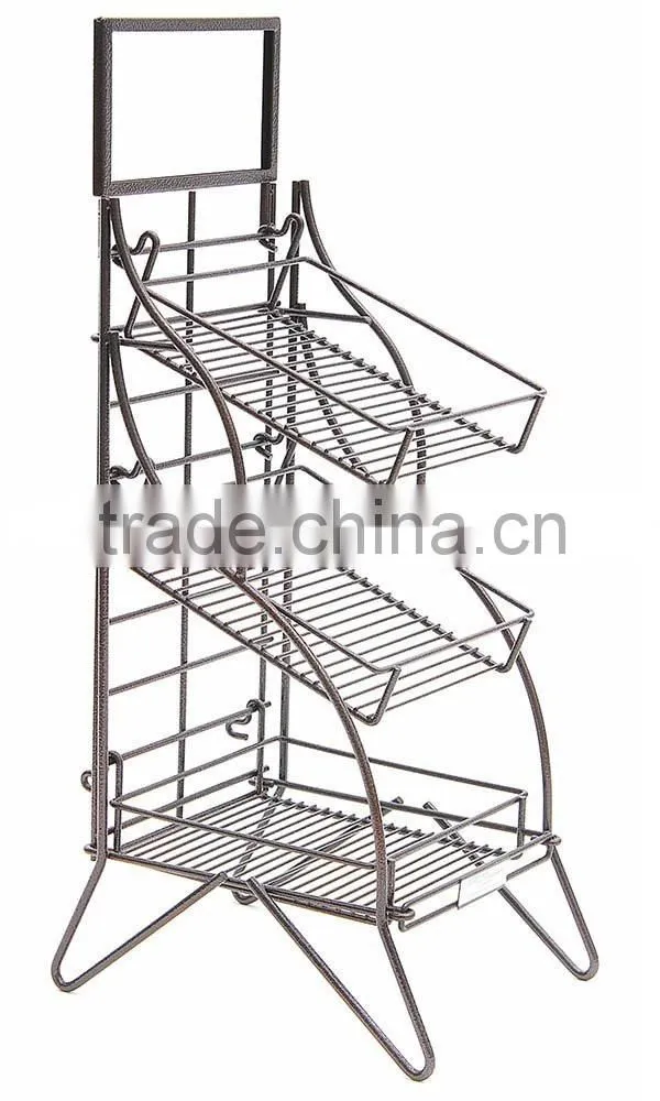 Icegreen Black Powder Coated Stylish Metal Baker Rack with 4 Shelves