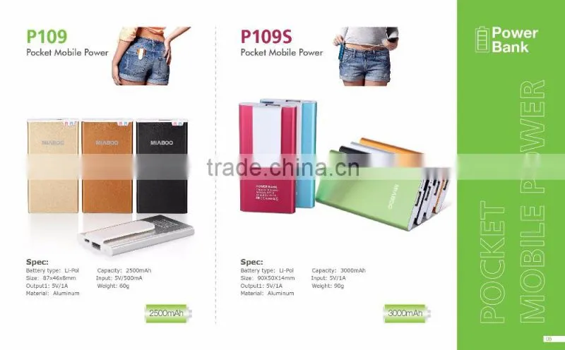 Real capacity 6000mah Charger external battery charger portable power bank with Dual USB for mobile phone