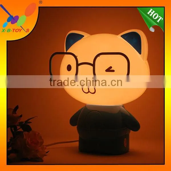 2014 New style! Factory directly sell table Lamp Promotion Gift, Big Glasses Super Cuddly Bear Night Light / Desk Lamp.