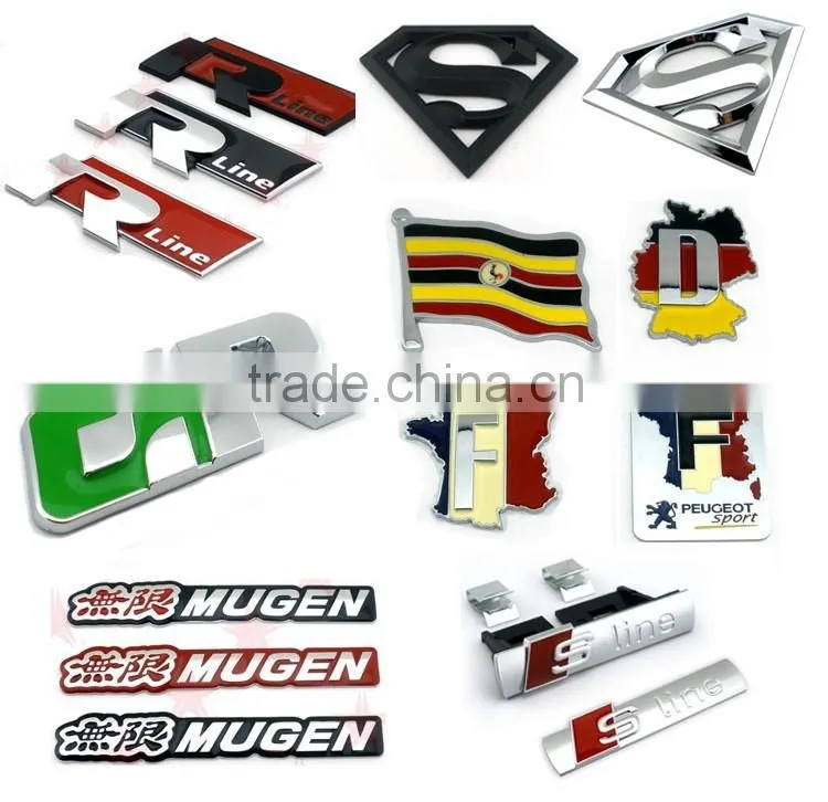 Factory direct sale chrome plastic car emblem for honda badge