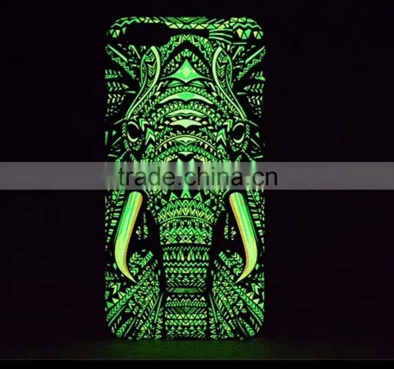 LUXO Glow In The Dark Owl Wolf Tiger Shell Skin Luminous Noctilucent 3D Case for iphone 7 case