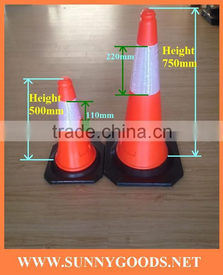 height 500mm safety plastic traffic sport cones