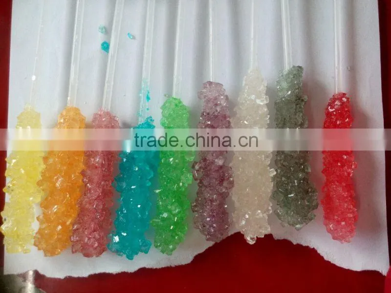 Assorted rock candy stick for coffie lolly rock crytal candy