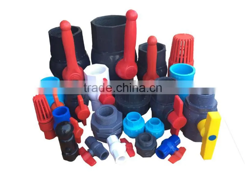 Different Families of PVC Valves Socked and Threaded Connection