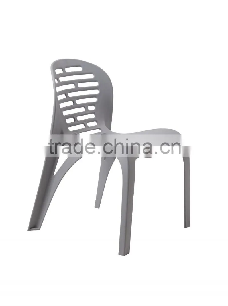 2014 high quality white stackable outdoor plastic chair price with plastic feet HC-N025