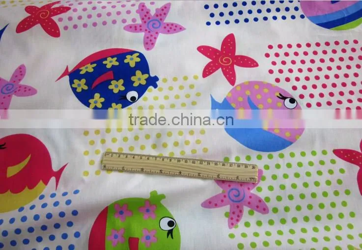 Luxury double side brush printed 100 cotton twill fabric china manufacturers baby fabric for baby blanket