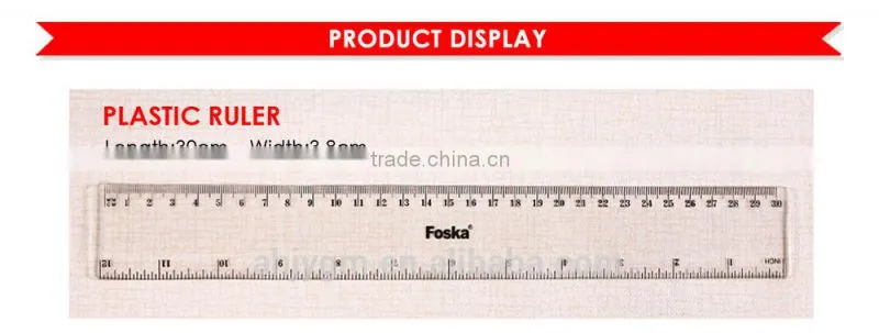 Hot Sale 30X3.8CM Plastic Ruler