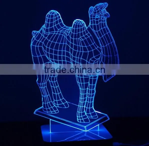 Custom acrylic 3D table lamp