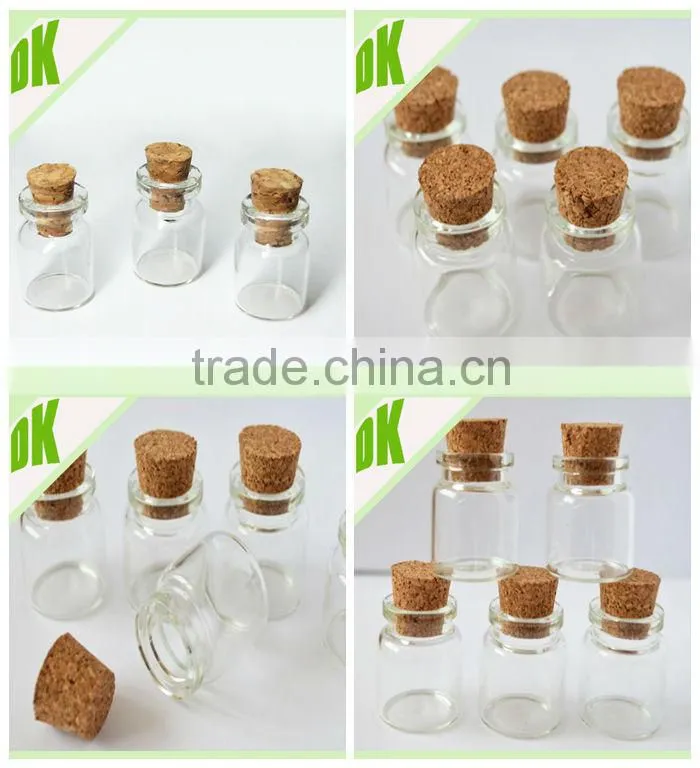 ** bottle jewelry ** miniature bottles, tiny glass bottles, Round Glass Bottle - empty mini 200ml glass bottle