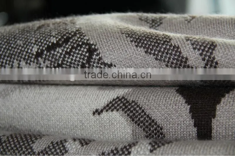 100%cashmere square knitted blankets