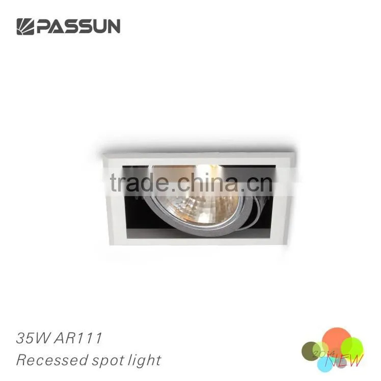 square 35w AR111 recessed halogen spotlight