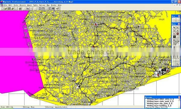 Azerbaijan digital electronic MapInfo map