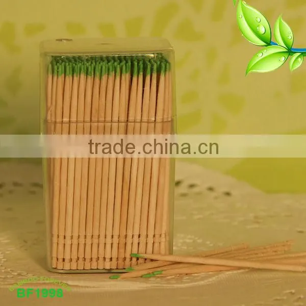 hot sale Full transparent jar Mint Wooden toothpicks