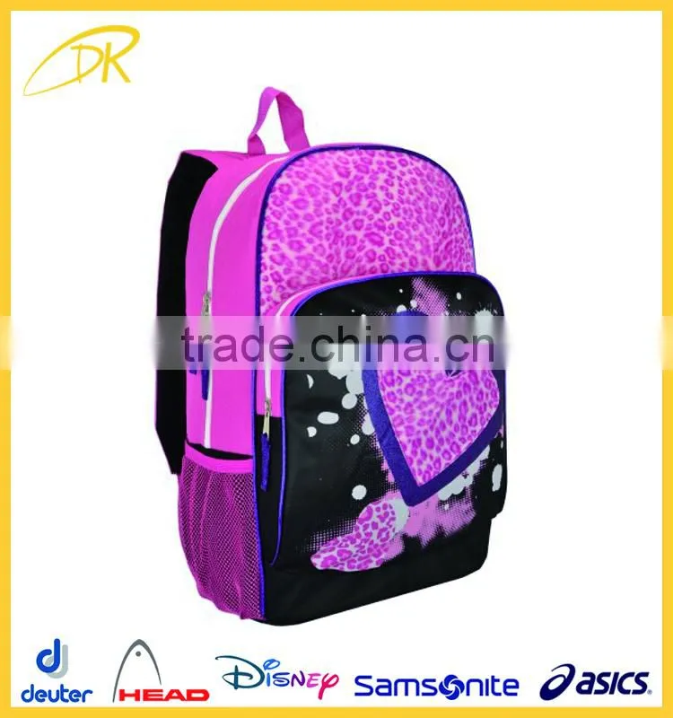 Faux-Fur & Glitter Girls 2015 School bag, Book back school backpack bag