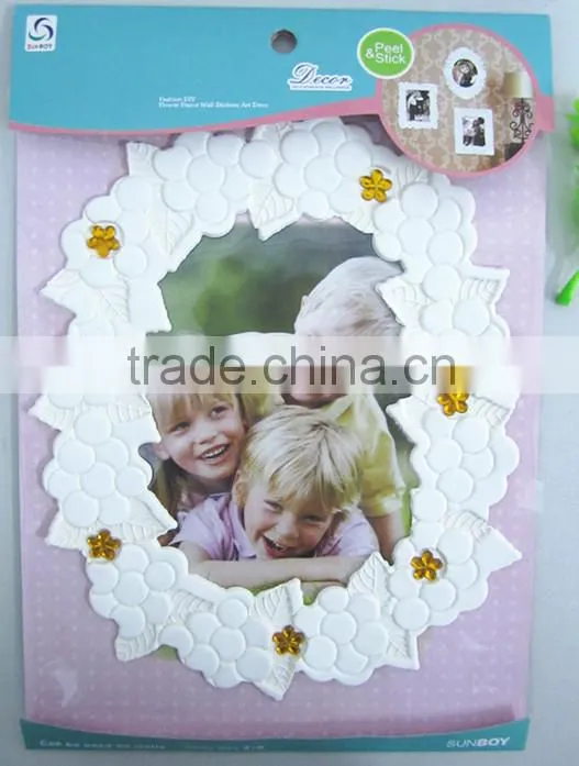 flower frame wall stickers art decor