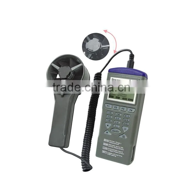 Smart Air Flow Wind Speed Meter Temperature Humidity Monitor Wet Bulb Thermometer Anemometer Data Logger
