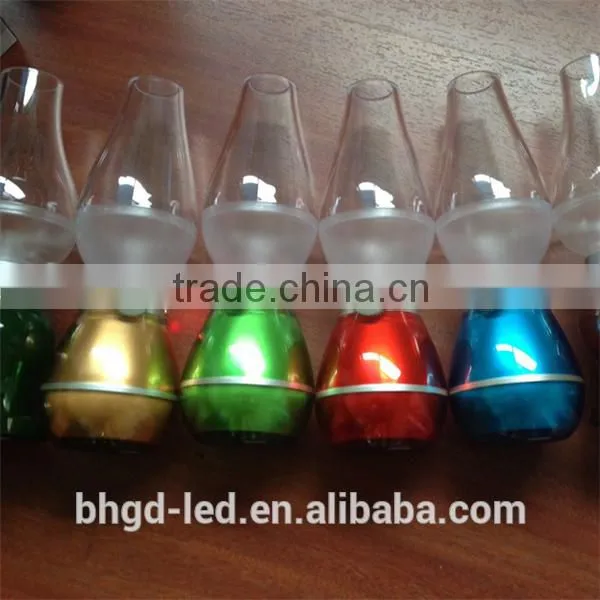 Nostalgic kerosene blow LED dimmable USB control lamp creative night light