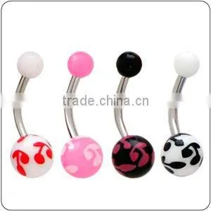 acrylic body jewelry ,navel ring body jewelry