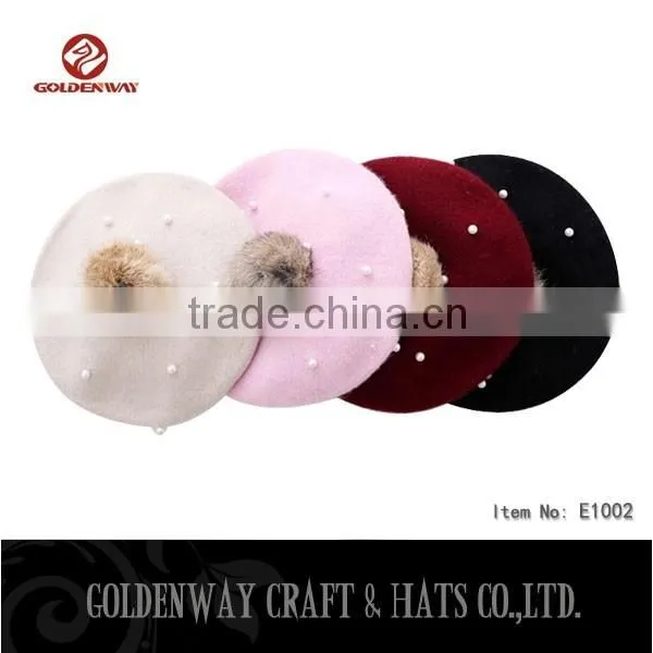 Pretty beret cap winter hats for sale