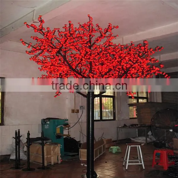 Welcomed 2015 led tree light red color tree, good for illuminate