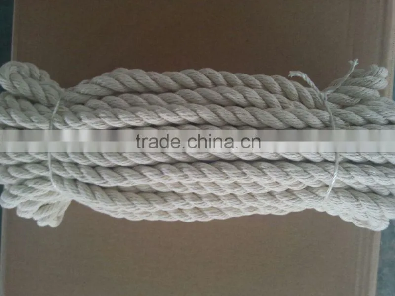 Natural white cotton rope/cotton twisted string